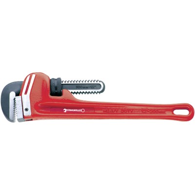 „Heavy-duty“-Rohrzange Größe 10'' L.250mm max.49mm schwarz, poliert, Griffe rot von Stahlwille