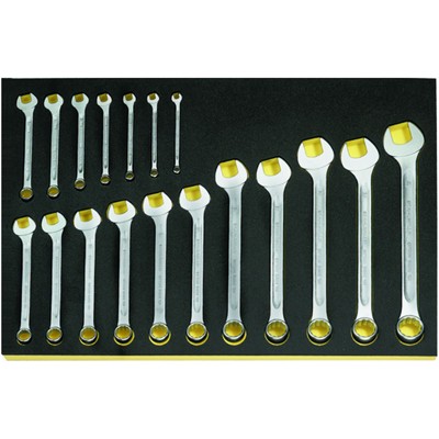 Ringmaulschlüssel in TCS Nr.TCS 13/18,6-24MM 3/3-Teilung 18-teilig von Stahlwille