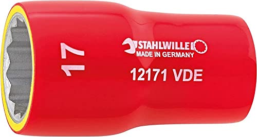 STAHLWILLE Nr. 12171 VDE VDE-Steckschlüsseleinsatz 3/8" (10 mm) Schlüsselweite 17 mm L.49 mm von STAHLWILLE