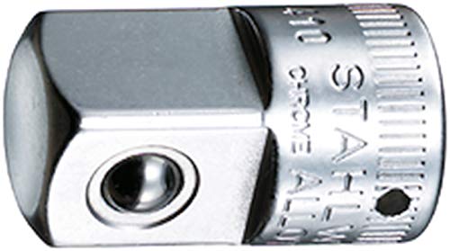 STAHLWILLE 410 Übergangsstück - Adapter von 1/4" (6,3 mm) Innenvierkant auf 1/2" (12,5 mm) (1/2") Aussenvierkant l Made in Germany von STAHLWILLE
