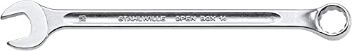 STAHLWILLE Nr. 14 l Ring-Maulschlüssel lang 21 mm l extrem belastbar l schraubenschonend l Made in Germany von STAHLWILLE