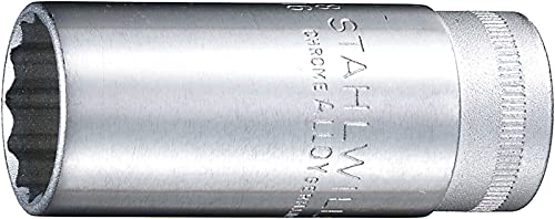 STAHLWILLE Nr. 46 Steckschlüsseleinsatz Schlüsselweite 13 mm L.54 mm AS-drive, HPQ®-Hochleistungsstahl, verchromt von STAHLWILLE