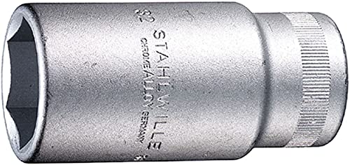 STAHLWILLE Nr. 56 Steckschlüsseleinsatz 3/4" (20 mm) Schlüsselweite 24 mm L.90 mm AS-drive, HPQ®-Hochleistungsstahl, verchromt von STAHLWILLE