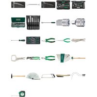 Stahlwille Baumaschinensatz Gewicht 35,8kg 129tlg. von Stahlwille