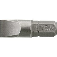 Stahlwille Bit-Schraubendrehereinsatz 0,8 x 4,0mm Außen-6kant C 6,3mm L.25mm von Stahlwille