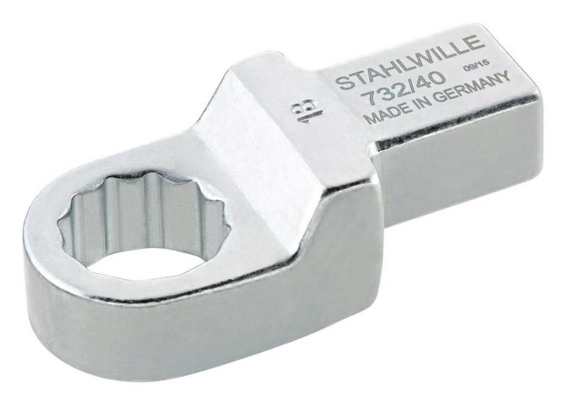 Stahlwille Drehmomentschlüssel, Einsteck-Ringschlüssel 13 mm 14 x 18 mm von Stahlwille
