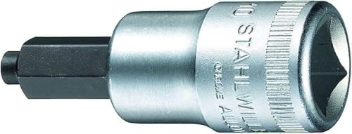 STAHLWILLE 54 IC l 1/2" Innensechskant-Einsatz 8 mm l mit Zapfenführung, Länge 60 mm l Made in Germany von STAHLWILLE