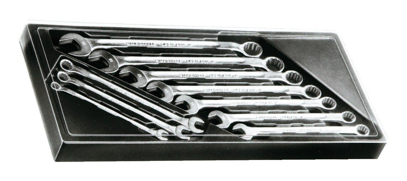 Stahlwille Maulschlüssel, Ringmaulschlüssel-Satz DIN3113B 8-19 mm 10-teilig von Stahlwille