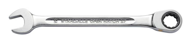 Stahlwille Ratschenringschlüssel, Maul-Ringratschen-Schlüssel gerade 12 mm von Stahlwille