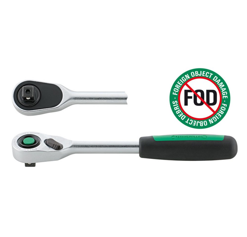 Stahlwille Steckschlüssel 512QR N QuickRelease-Feinzahnknarre 1/2 265,5 mm von Stahlwille
