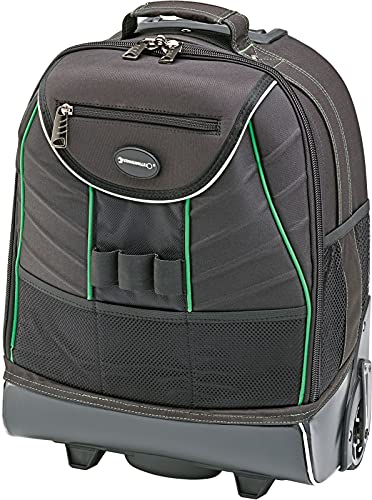 Stahlwille 13215 | robuster Rucksack Trolley zur Werkzeugaufbewahrung | große, leichtlaufende Rollen + praktischer Teleskopgriff | mit Laptopfach, Schwarz von STAHLWILLE