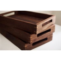 Walnuss Tablett Walnuss Tablett von StainandInk