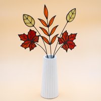 Glasmalerei Herbstblatt Strauß von StainedGlassFlowers