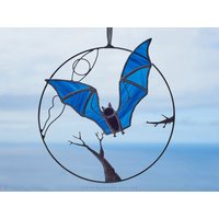 Glasmalerei Fledermaus Halloween Sonnenfänger Fensterbild Halloweendekoration Gothic Fensterbild Glasmalerei Fledermaus Halloween Sonnenfänger Fensterbild Halloweendekoration Gothic Fensterbild von StainedGlassMA