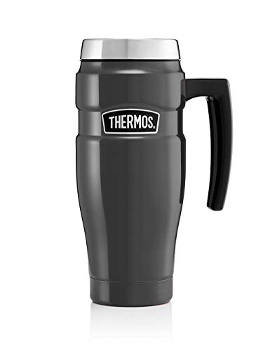 Stainless King Thermos 170011 Reisebecher, Gun Metal, 470 ml von Thermos