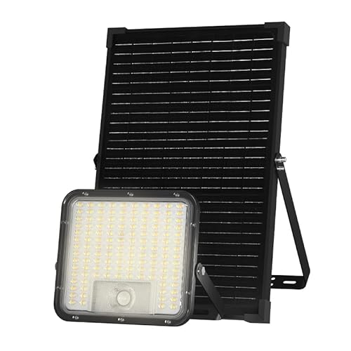 Stak by Velamp CUBE XL: 9600 Lumen solarbetriebener LED-Flutlichtstrahler. Mit PIR und deportiertem Panel von Stak by Velamp