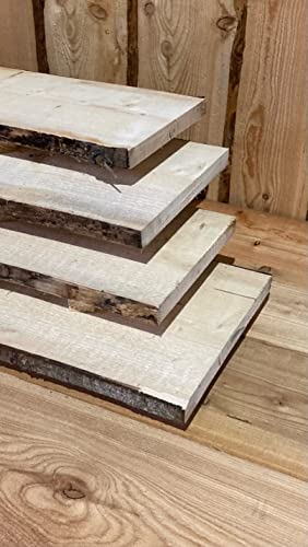 SCHWARTENBRETT FICHTE BRETT BOHLE UNBESÄUMT RUSTIKAL DEKO ZAUN RETRO 80cm Länge (10) von Stake