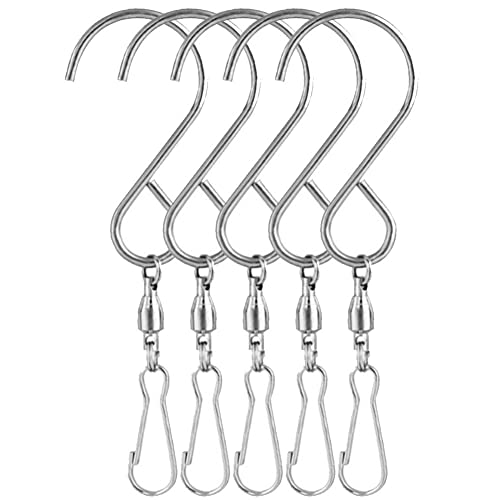 5pcs S Schwenkhaken Clips Blumenkorb Haken Wind Chimes Haken Vogelfutterhaken Für Party Display Supply von Stakee