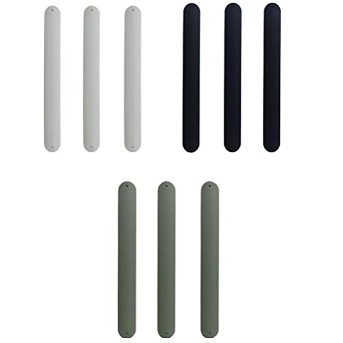 9 Stücke Flip Wraps Silikon Bedeckte Metallstreifen Flip-geschenkpapierhalter Poster Halter Papier Rollenhalter Stabilisator Slap-Bands Für Speicherorganisation DREI Farbe von Stakee