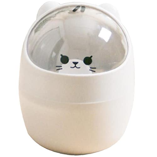 Desktop Deckel, Müll Kann Mini Kawaii Niedliche Katzen -müll -mülleimer -aufbewahrungsbox Girl Stifthalter Aufbewahrungs Bucket von Stakee