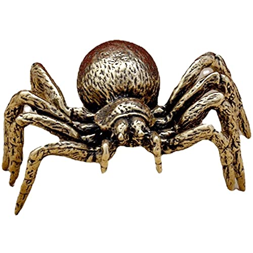 Messingspinnen -Figur Feste Tierskulpturen Feng Shui Vermögen Statue Lucky Statue Miniatur Tea Haustier Home Ornament von Stakee