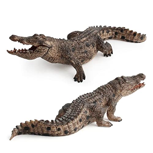 Simulierte Krokodilschmuck Krokodil Figur Spielzeug Wildziehung Spielzeug Realistische Tiermodelle Mini Nature Science Spielzeug von Stakee