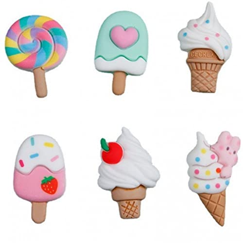 Stakee 6pcs Flatback Harz Charm Ice Cream Lollipop Charms Food Theme Charm Ice Cream Slime Perlen Für Handwerksbehörden Stakee 6pcs Flatback Harz Charm Ice Cream Lollipop Charms Food Theme Charm Ice Cream Slime Perlen Für Handwerksbehörden von Stakee