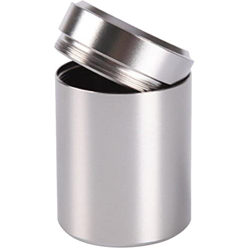 Stakee Aluminiumlagerglas Kleines Luftdichtes Aufbewahrungsglas Tragbarer Tee Dose Kaffee Aufbewahrung Flasche Metall Versiegelte Dose Für Gewürze Kaffee von Stakee