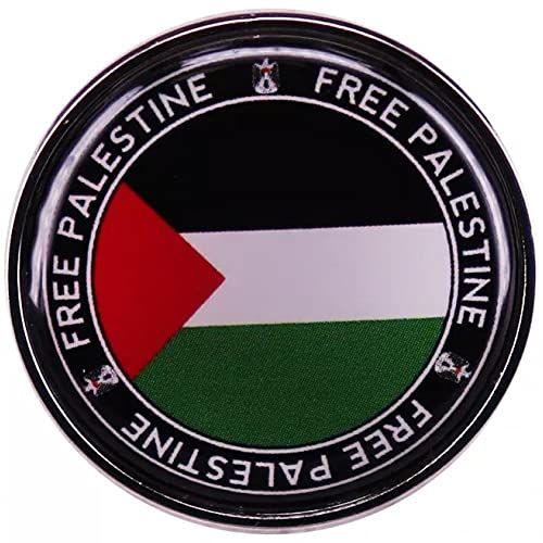 Stakee Brosche Der Flagge Palästinas, Emaille-brosche Der Aufschrift „Free Palestine“, Anstecknadeln Der Flagge Palästinas, Anstecknadel Runder Palästinensischer Nationalflagge, Anstecknadel, von Stakee