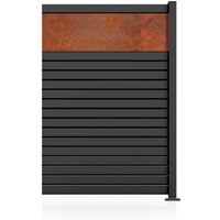 STAKET PRO Gartenzaun "Anbauzaun "Rhombus Mini" Breite 1800 - 1200 mm + Cortenstahl" Zaunhöhe 180 cm, Zaunlänge 1,242 - 2,442 m STAKET PRO Gartenzaun "Anbauzaun "Rhombus Mini" Breite 1800 - 1200 mm + Cortenstahl" Zaunhöhe 180 cm, Zaunlänge 1,242 - 2,442 m von Staket Pro