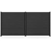 STAKET PRO Gartenzaun "Komplettzaun "Rhombus Mini" Breite 1800 - 2400 mm" Zaunhöhe 180 cm, Zaunlänge 1,842 - 7,326 m von Staket Pro