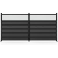 STAKET PRO Gartenzaun "Komplettzaun "Rhombus Mini" Breite 1800 mm + Flächendruck 84" Zaunhöhe 180 cm, Zaunlänge 3,684 - 5,526 m von Staket Pro