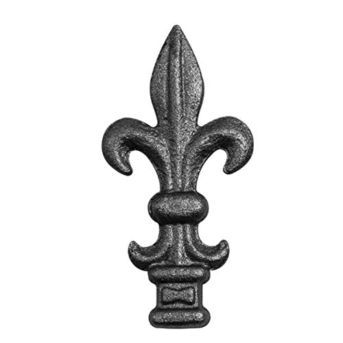 STAL 10 Stück Metallspitze Zierspitzen Zaundekoration Zaunspitzen Zierelement viele Muster (105x53mm -40.099.04/10 Stück) von Buosha