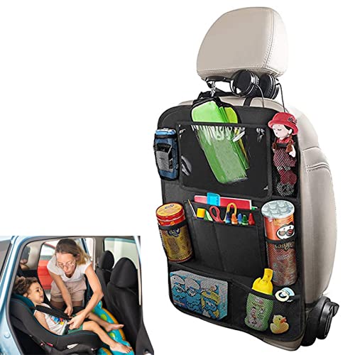 Stalf Autositz-Rückenlehnen, Autositz Organizer Wasserdicht, Auto Organizer Kinder Mit Tablet Tasche, Autositz Rücksitz Organizer Autositzschoner Rückenlehne Reisezubehör von Stalf