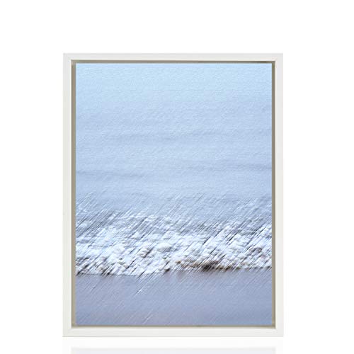 Schattenfugenrahmen 30x40 cm weiß für Leinwand Bilderrahmen Keilrahmen aus Holz MDF von Stallmann Design