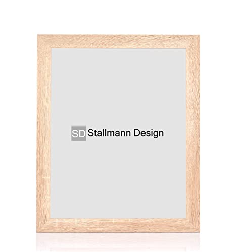 Stallmann Design Bilderrahmen 20x20 cm sonoma-eiche Holz mit Acrylglas Rahmen-Breite 40mm Posterrahmen Wechselrahmen von Stallmann Design