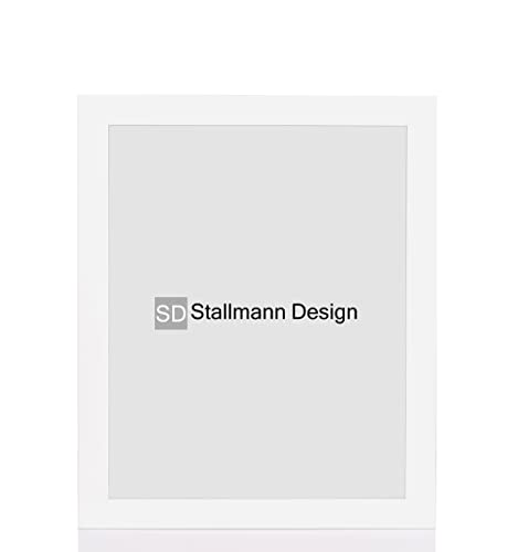 Stallmann Design Bilderrahmen 20x40 cm weiß Holz mit Acrylglas Rahmen-Breite 40mm Posterrahmen Wechselrahmen von Stallmann Design