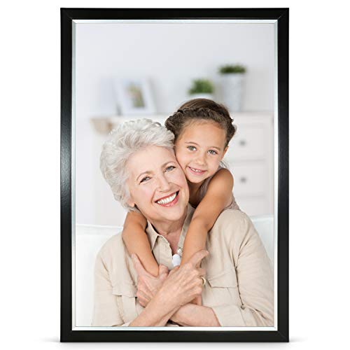 Stallmann Design Bilderrahmen 20x60 cm schwarz Rahmen fuer Dina 4 und 60 andere Formate Fotorahmen Wechselrahmen aus Holz MDF mehrere Farben wählbar Frame für Foto oder Bilder von Stallmann Design