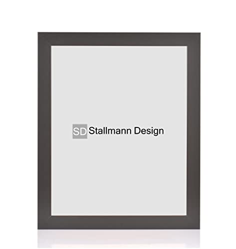 Stallmann Design Bilderrahmen 21x29,7 cm (DIN A4) schwarz Holz mit Acrylglas Rahmen-Breite 40mm Posterrahmen Wechselrahmen von Stallmann Design