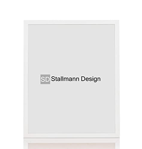 Stallmann Design Bilderrahmen 50x50 cm weiß Holz mit Acrylglas Rahmen-Breite 20mm Posterrahmen Wechselrahmen von Stallmann Design
