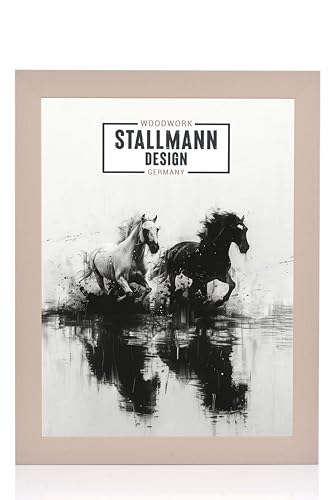 Stallmann Design Bilderrahmen 'Reno' | Größe: 50x70cm(PUZZLEFORMAT) | Farbe: Grau | 40 mm starke Rahmen-Breite von Stallmann Design