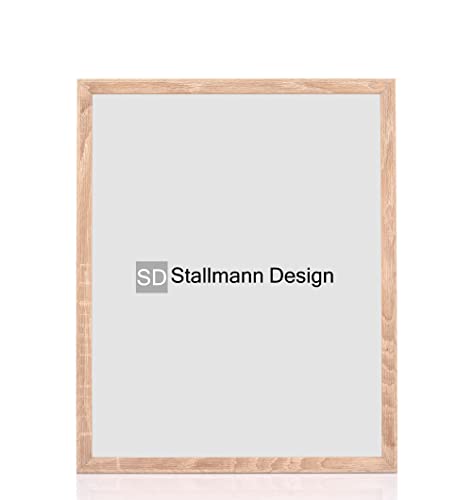 Stallmann Design Bilderrahmen 50x70 cm (PUZZLEFORMAT) sonoma-eiche Holz mit Acrylglas Rahmen-Breite 20mm Posterrahmen Wechselrahmen von Stallmann Design