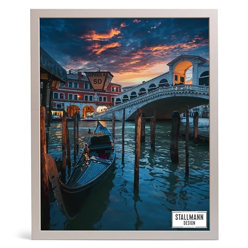 Stallmann Design Bilderrahmen 'Galeria53' | Größe: 50x75cm | Farbe: Grau | 20mm schmale Rahmenleiste von Stallmann Design