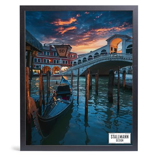 Stallmann Design Bilderrahmen 'Galeria53' | Größe: 10x15cm | Farbe: Schwarz | 20mm schmale Rahmenleiste von Stallmann Design