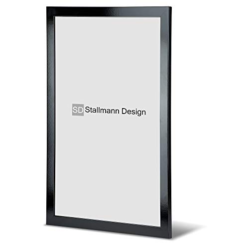 Stallmann Design Bilderrahmen New Modern | Farbe: Schwarz Glanz | Größe: 15x21cm (DIN A5) | eleganter Frame für Ihre Fotos und Motive von Stallmann Design