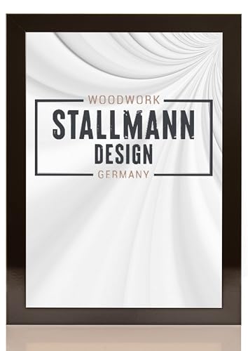 Stallmann Design 'New Modern' Bilderrahmen 15 x 21 cm (DIN A5) | Farbe: Schwarz Glanz | eleganter Frame für Ihre Fotos und Motive von Stallmann Design