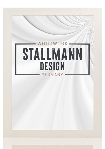 Stallmann Design 'New Modern' Bilderrahmen 20 x 30 cm | Farbe: Weiß | eleganter Frame für Ihre Fotos und Motive von Stallmann Design