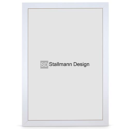 Stallmann Design Bilderrahmen New Modern | Farbe: Weiß | Größe: 80x100cm | eleganter Frame für Ihre Fotos und Motive von Stallmann Design