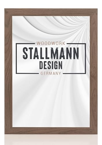 Stallmann Design 'New Modern' Bilderrahmen 29,7 x 42 cm (DIN A3) | Farbe: Mooreiche | eleganter Frame für Ihre Fotos und Motive von Stallmann Design