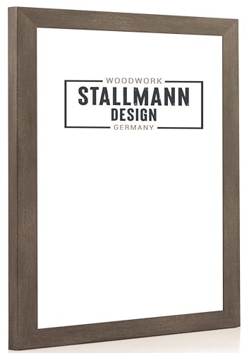 Stallmann Design Bilderrahmen New Modern | Farbe: Stahl | Größe: 20x30cm | eleganter Frame für Ihre Fotos und Motive von Stallmann Design